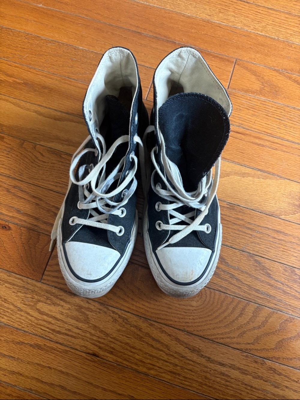 Converse Black and White High-Top Sneakers